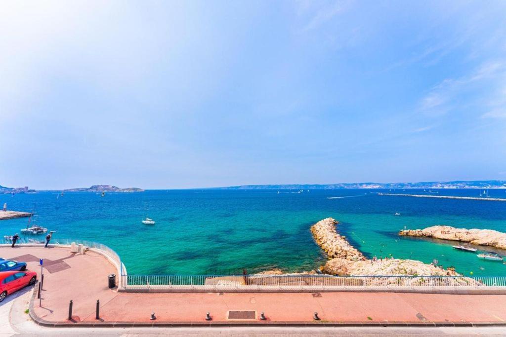 Appartement Sur La Corniche Kennedy Face A La Mer Marsella Exterior foto