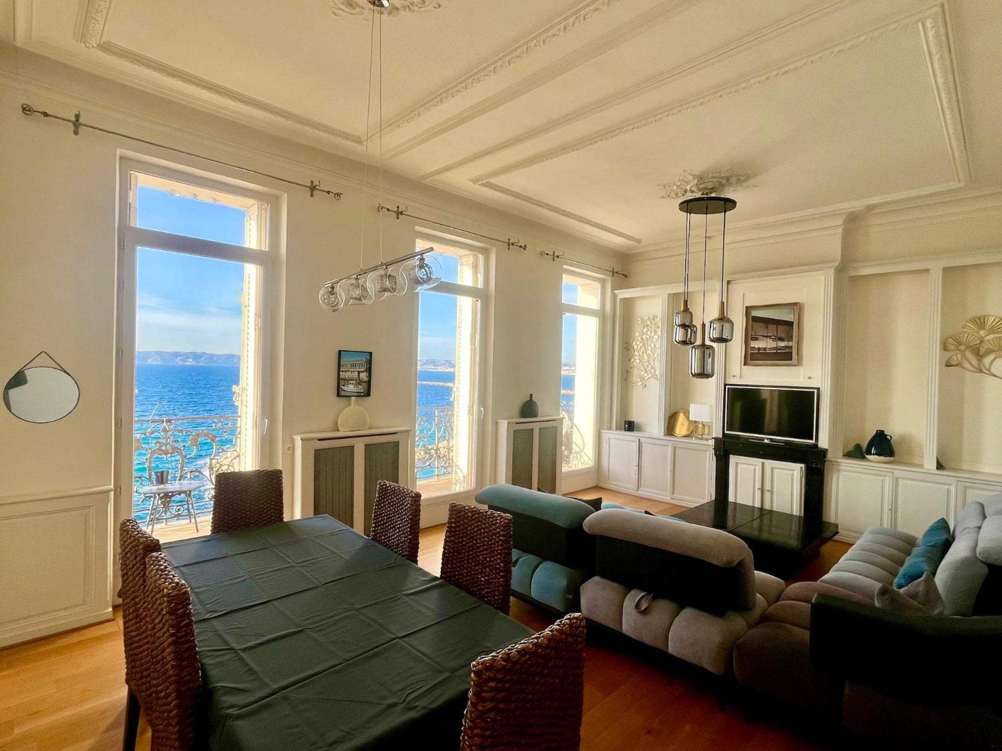 Appartement Sur La Corniche Kennedy Face A La Mer Marsella Exterior foto